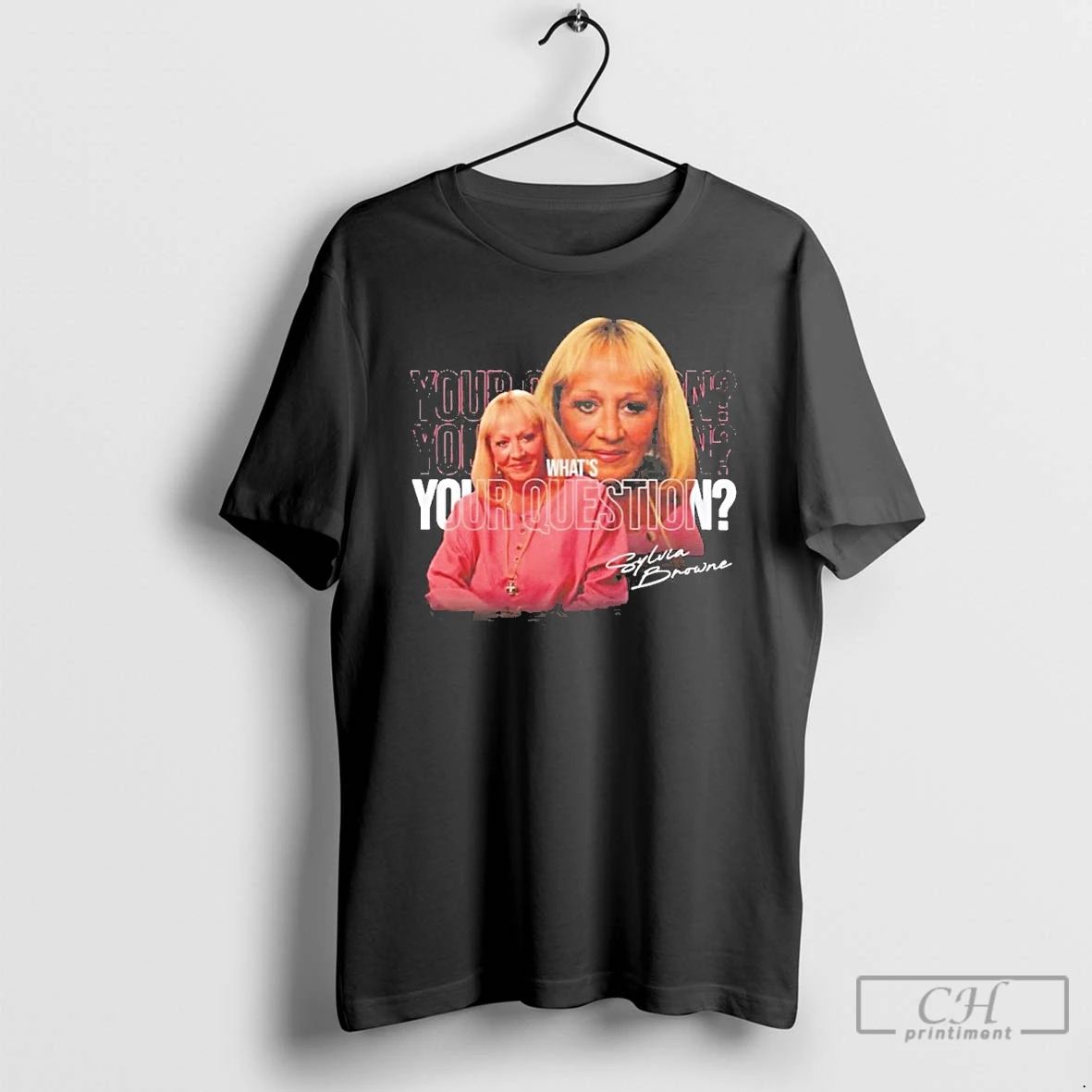 Classic Whats Your Question Sylvia Browne Vintage T Shirts