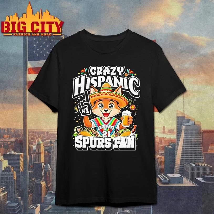 Coyote Tim Duncan San Antonio Spurs Crazy Hispanic Spurs Fan Mexico 2026 Shirt
