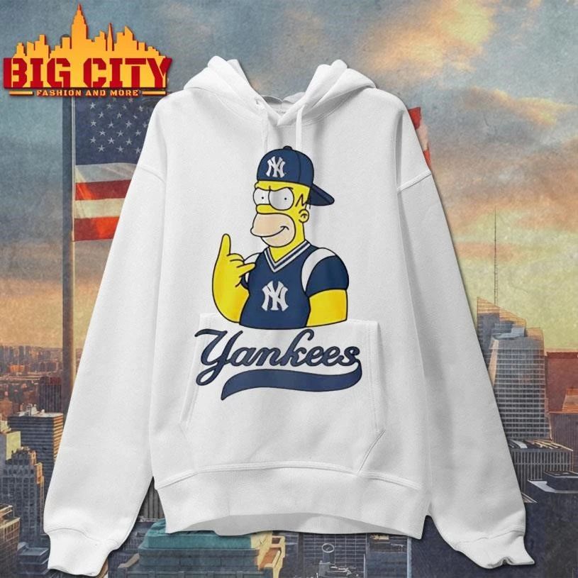 Homer Simpson New York Yankees Baseball Fan Graphic Shirt