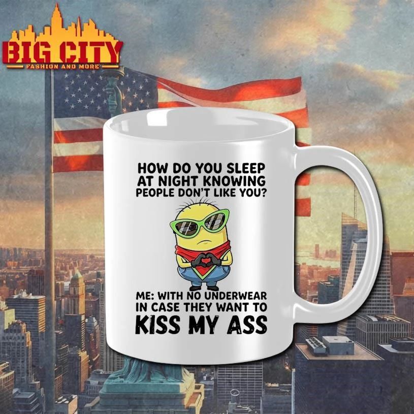 Minions Heart Hands How Do You Sleep At Night Knowing People Dont Like You Shirt