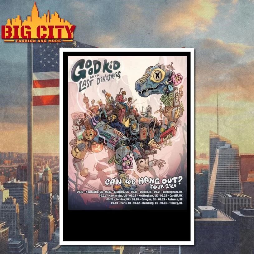 Good Kid Can We Hang Out EU UK Tour 2026 Schedule Tour Dates Poster Shirt