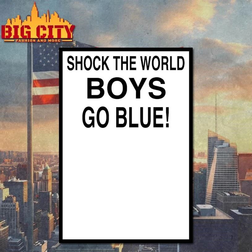Michigan Shock The World Boys Go Blue Graphic Shirt