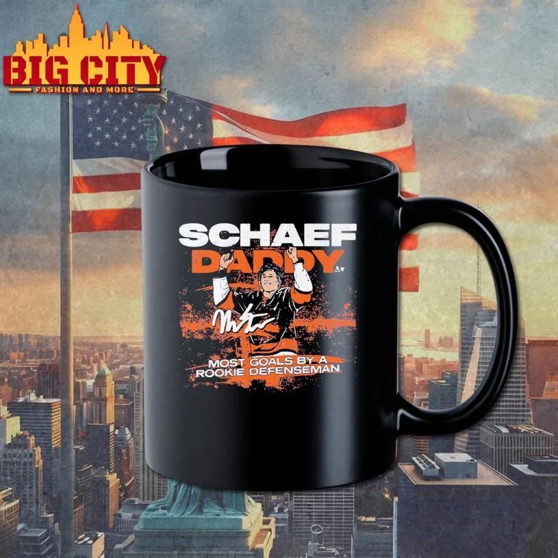 Matthew Schaefer Rookie Defenseman Goal Record Signature Shirt