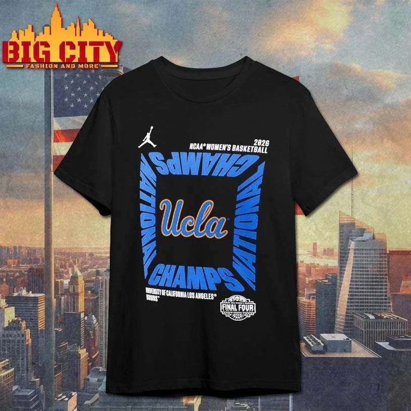 UCLA Bruins 2026 NCAA Women’s Basketball National Champions Square Celebration Graphic Shirt