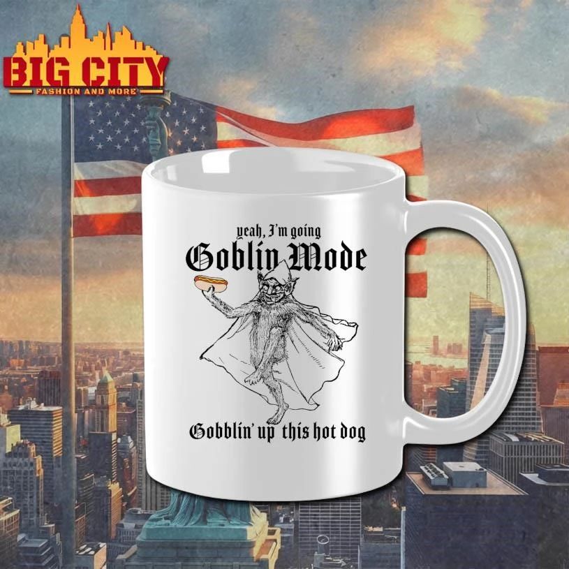 Yeah, I’m Going Goblin Mode. Gobblin’ Up This Hot Dog Funny Shirt