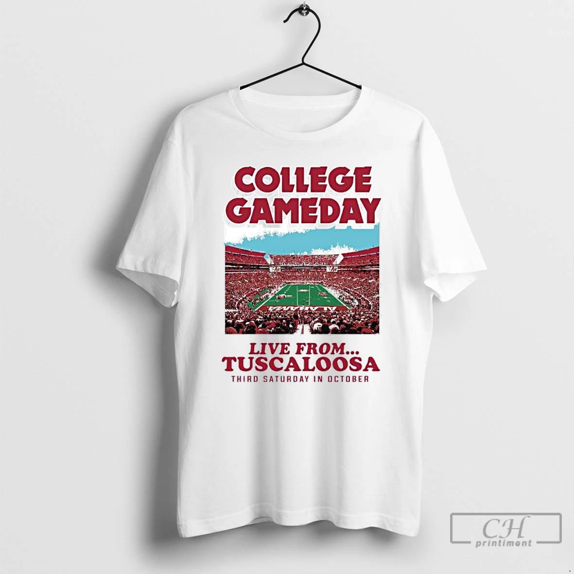 Classic Alabama Football 2025 College Gameday Live From Tuscaloosa Al October 18th T Shirts