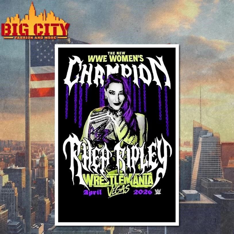 Rhea Ripley WrestleMania Vegas 2026 Champion Shirt