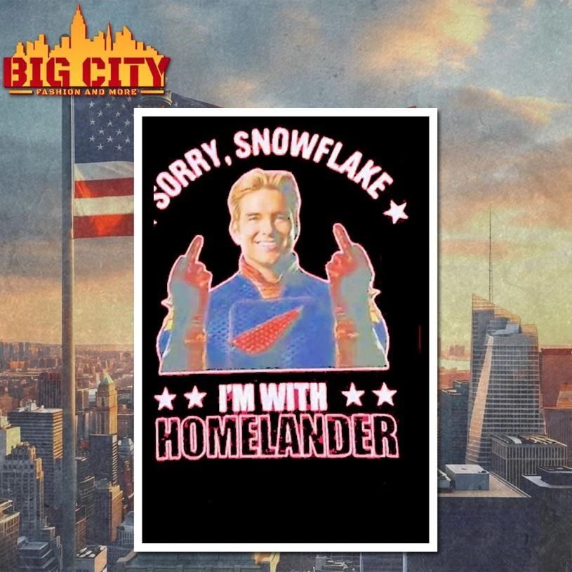The Boys Season 5 Soldier Boy Sorry Snowflake I’m With Homelander middle finnger shirt