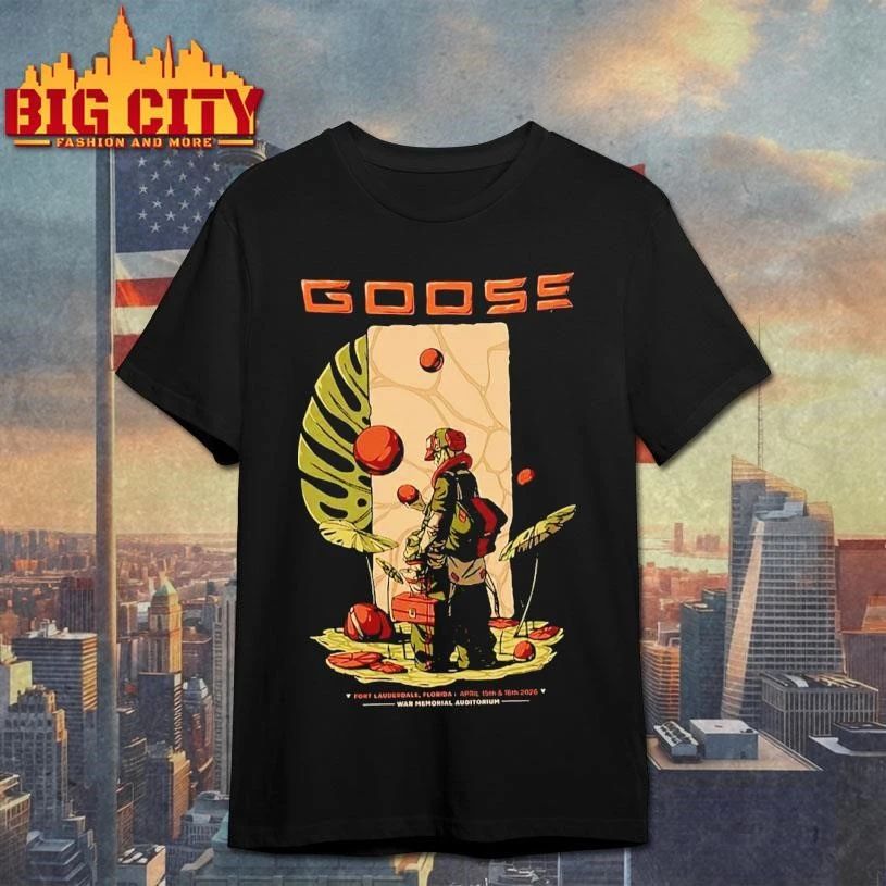 Goose The Band Event Tee At War Memorial Auditorium In Fort Lauderdale FL On April 15 16 2026 Home Decor Poster Shirt