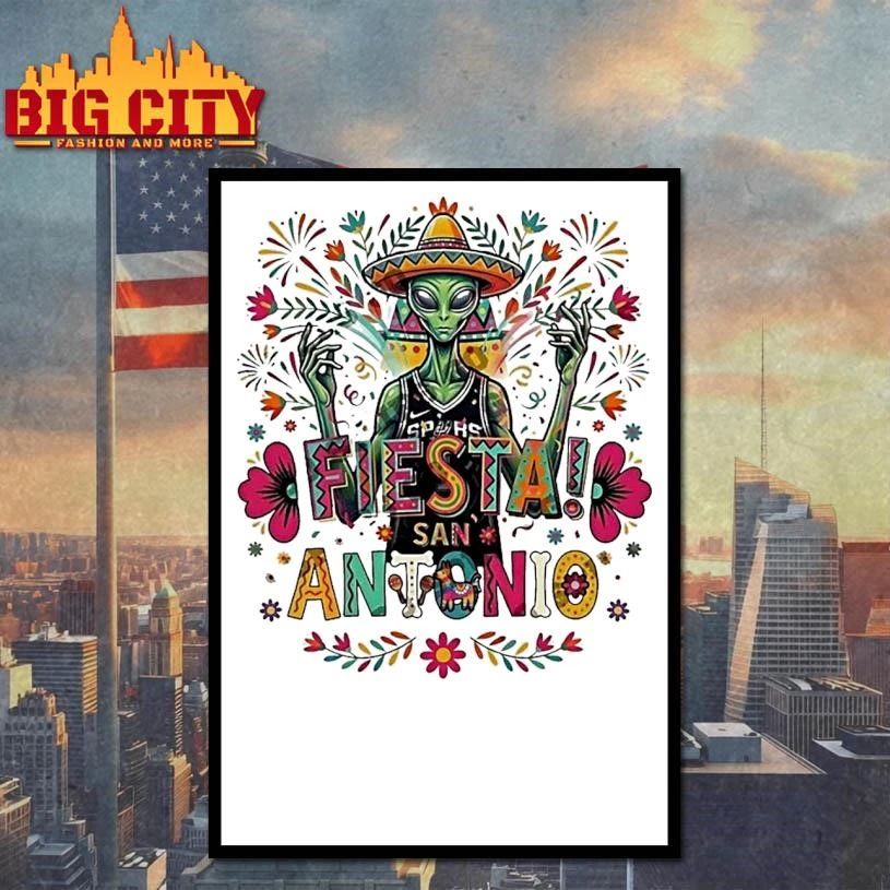 Alien Victor Wembanyama Mexico San Antonio Spurs Basketball Floral Shirt