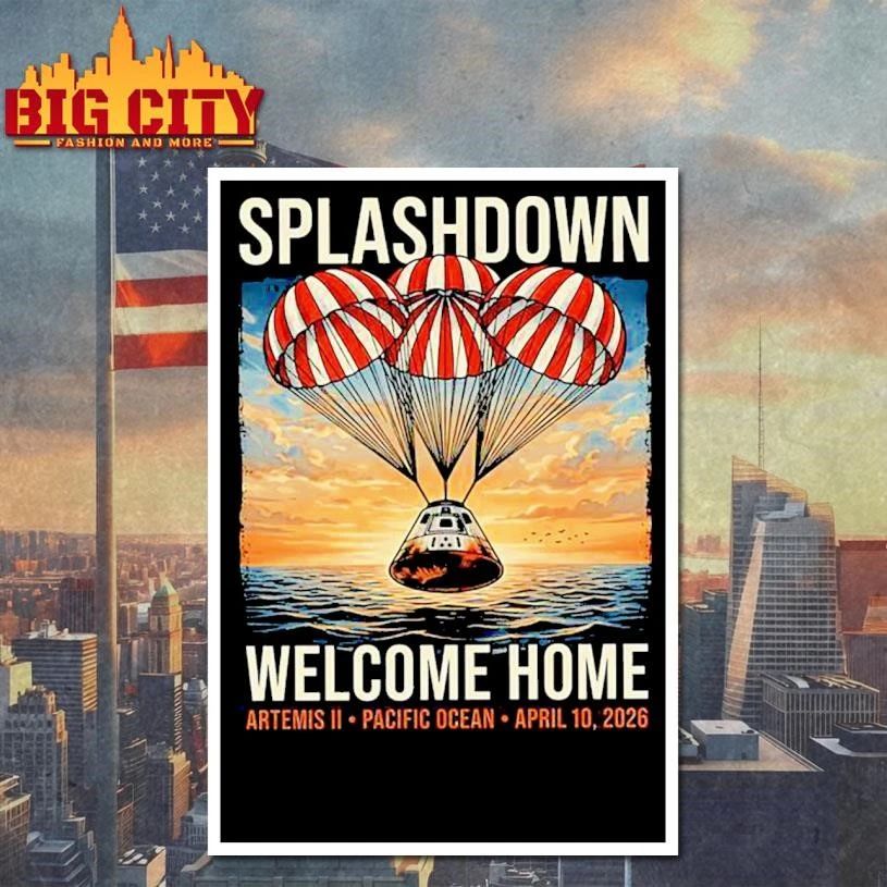 Splashdown Welcome Home Artemis Ii Pacific Ocean April 2026 Shirt