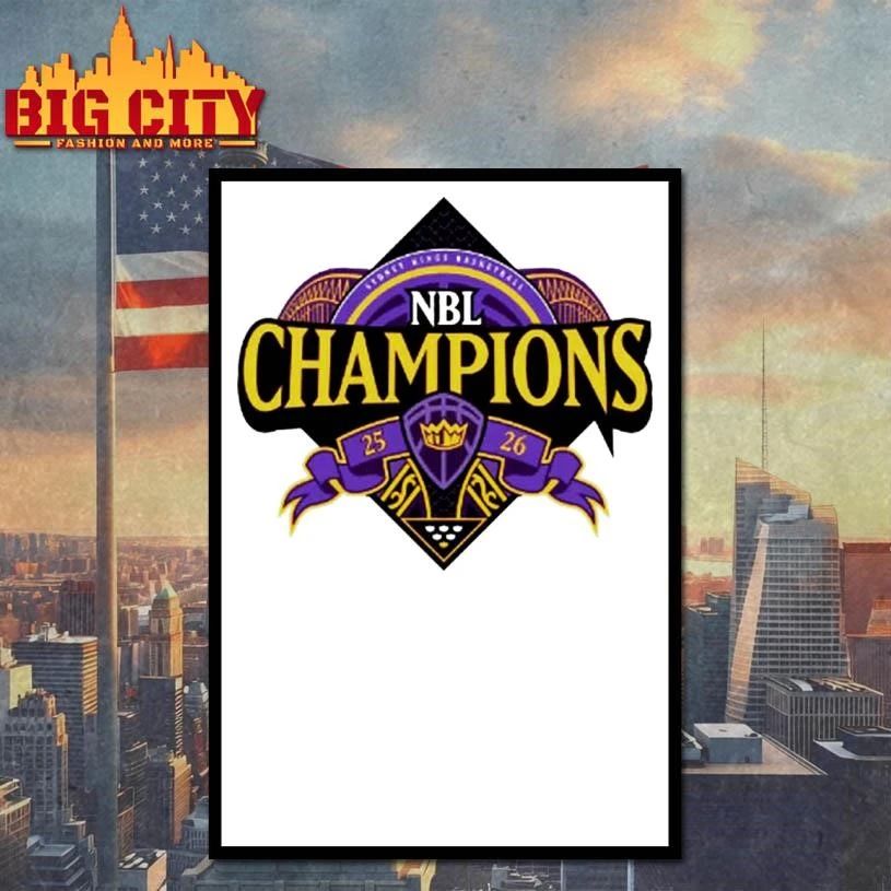 Sydney Kings 2026 NBL Champions Logo Locker Room Shirt
