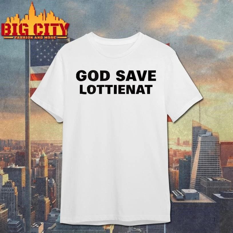 Sophie Thatcher God Save Lottienat graphic shirt