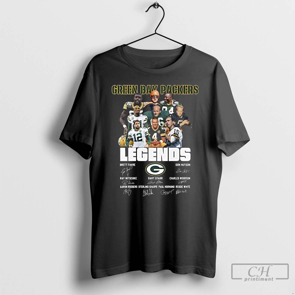 Classic Green Bay Packers Legends Players Signatures 2025 Long Sleve T Shirts