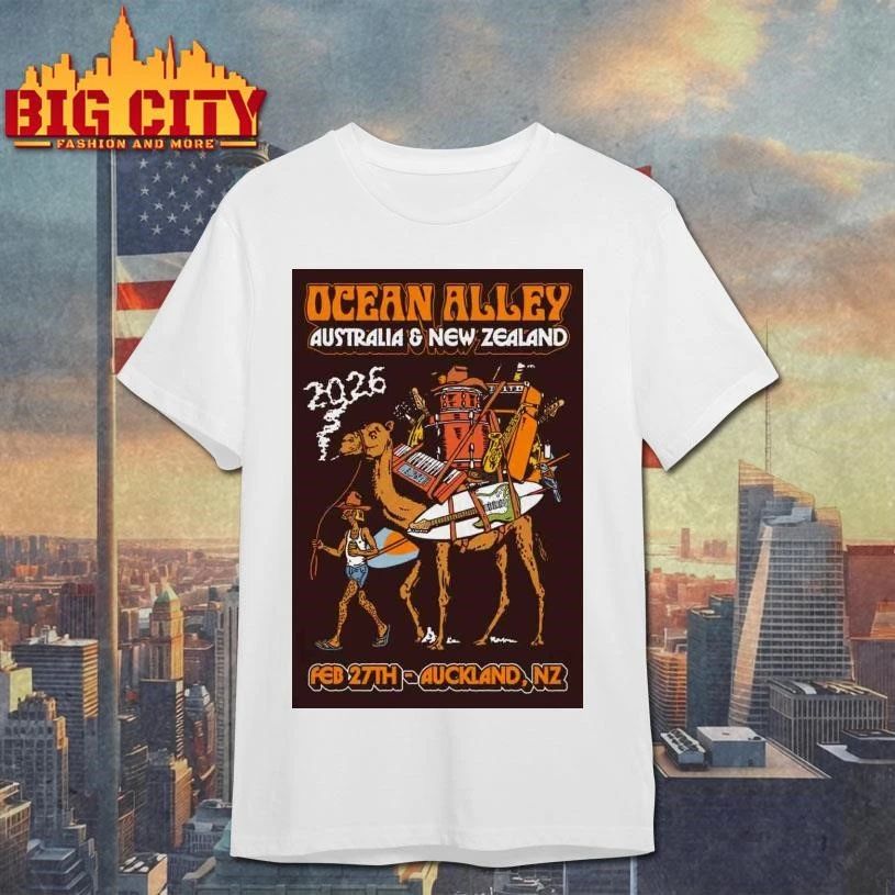 Ocean Alley 2026 AUS NZ Tour Limited Edition NZ Tour Poster Shirt