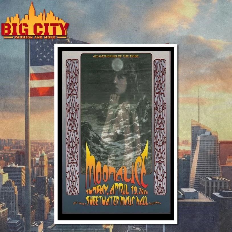 Moonalice April 19 2026 In Mill Valley CA Poster Shirt