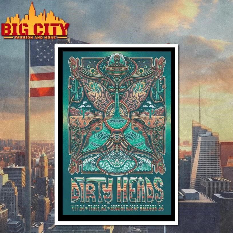 Dirty Heads 4.17.26 Tempe Beach Park, Tempe, AZ Poster Shirt