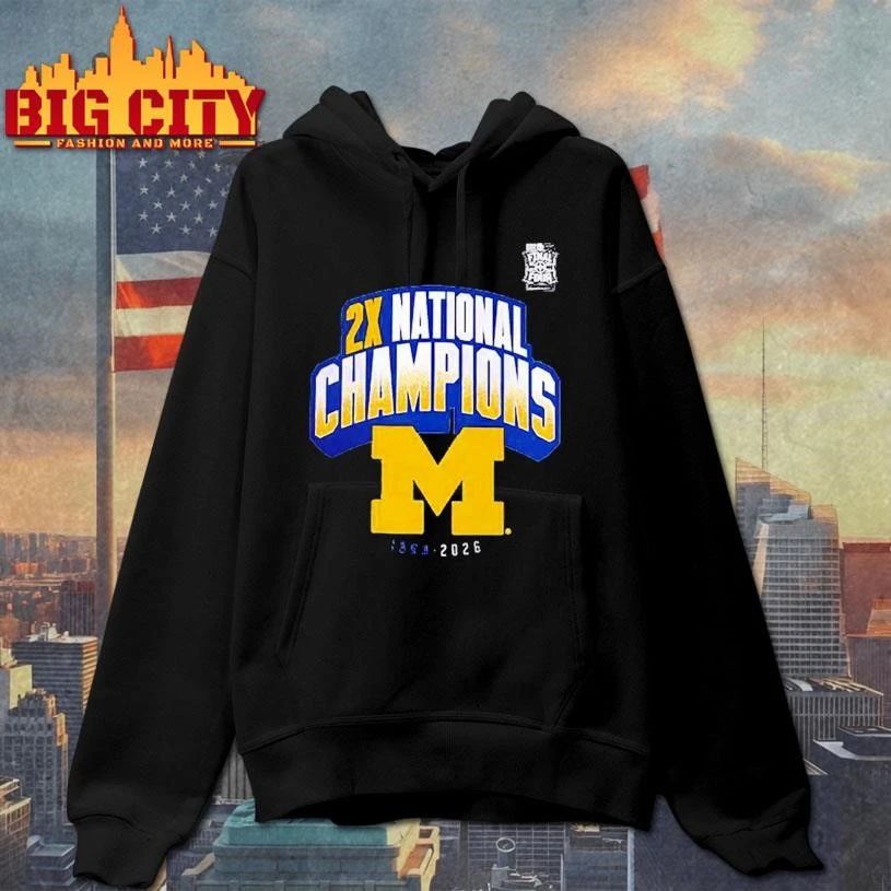 Michigan Wolverines Men’s Basketball NCAA 2x National Champions 1989 2026 Shirt