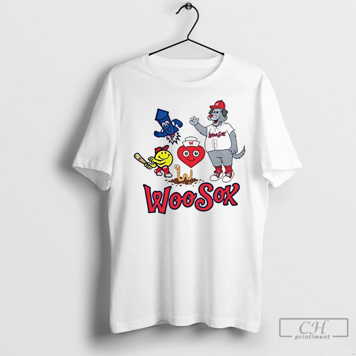 Classic Woosox Mascot Boston Red Sox With Items