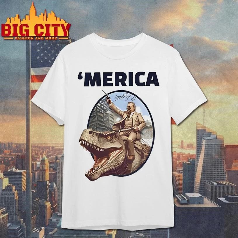 Theodore Roosevelt Allosaurus T-Rex ‘Merica Classic Shirt