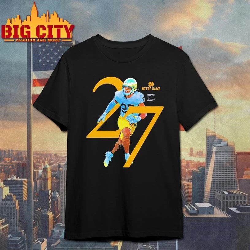 Kyngstonn Viliamu-Asa 27 Notre Dame Fighting Irish football player shirt