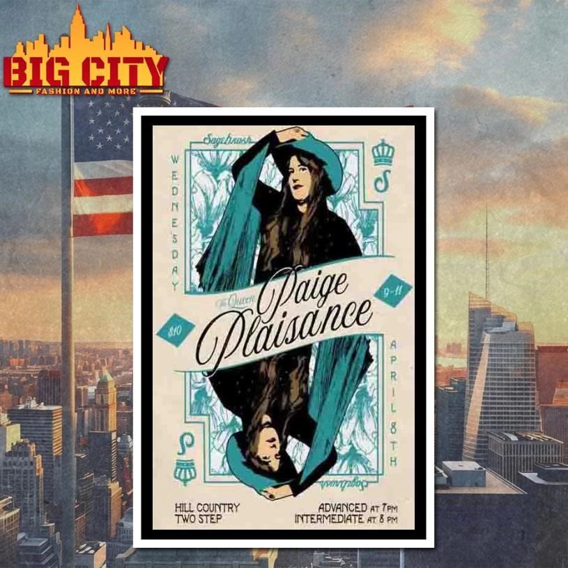 Paige Plaisance Tour Austin TX On Apr 8 2026 Poster Shirt