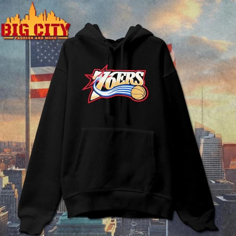 Allen Iverson Philadelphia 76ers Mitchell & Ness Playmaker Graphic Logo Shirt