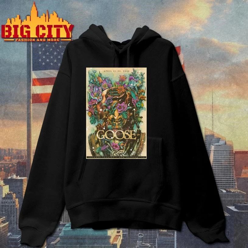 Goose New Orleans LA 4-21-4-22-2026 Tour Poster Shirt