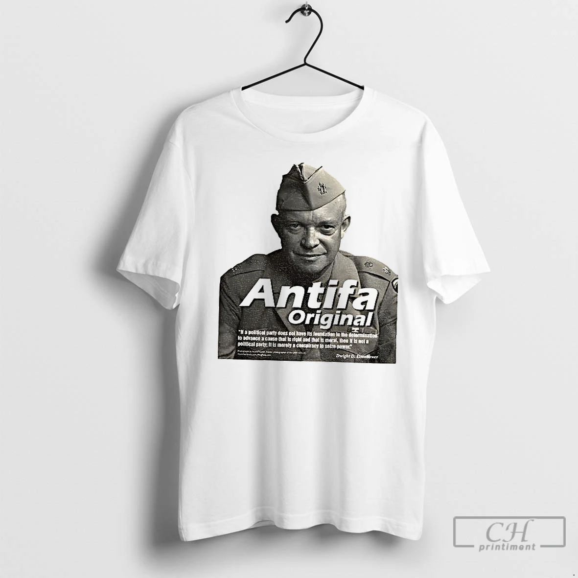 Classic Dwight D Eisenhower Antifa Anti Fascist Anti Maga