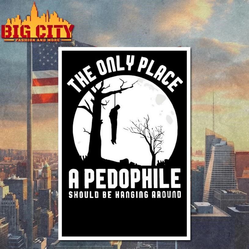 The Only Place A Pedophile Should Be Hanging Around Graphic Shirt