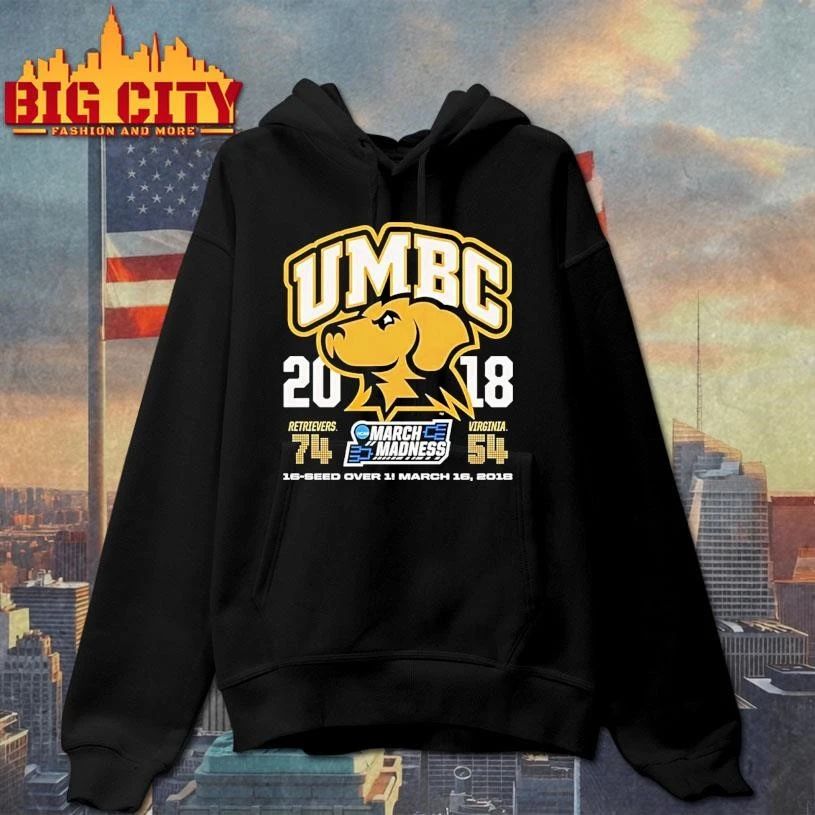 Umbc Retrievers 2018 March Madness 16 Over 1 Shirt