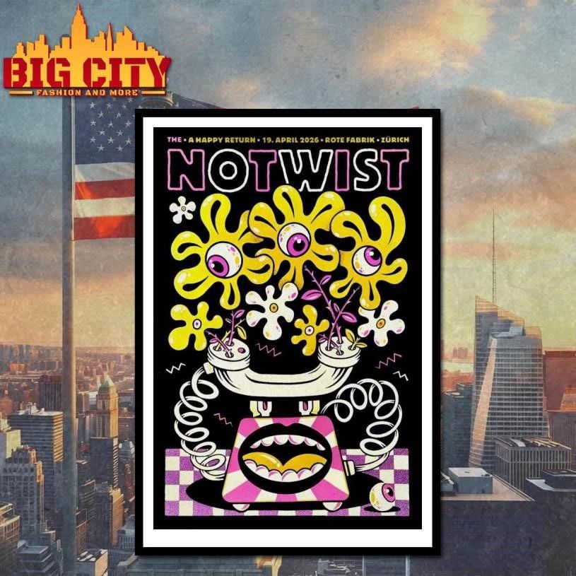 Notwist Zürich Switzerland Tour On Apr 19 2026 Poster Shirt