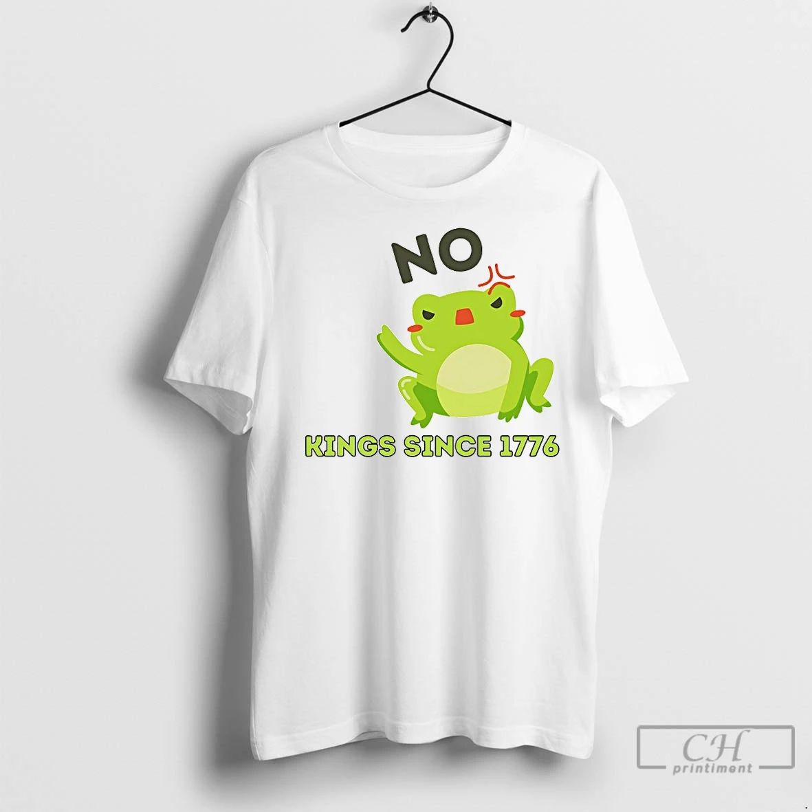 Classic Frog Protest No Kings 1776 America Patriotic