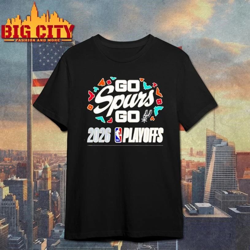 San Antonio Spurs 2026 NBA Playoffs Go Spurs go logo Shirt