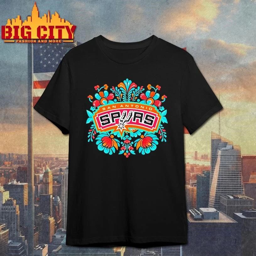 San Antonio Spurs Fiesta Basketball Floral Nba Playoffs 2026 Shirt