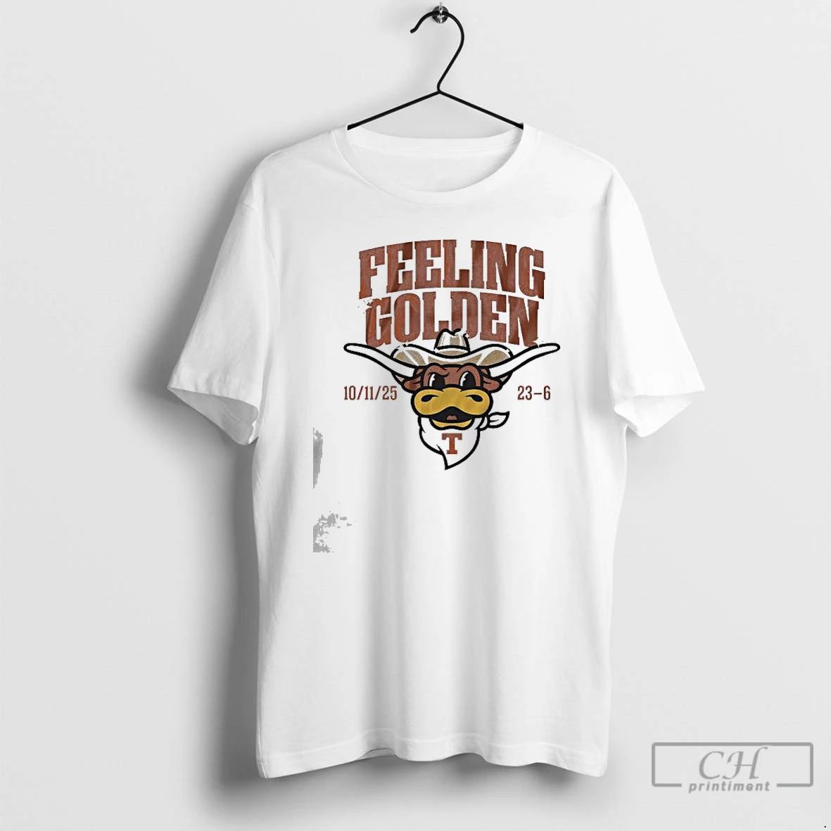 Classic Texas Football Feeling Golden 23 6 October 11 2025 T Shirts