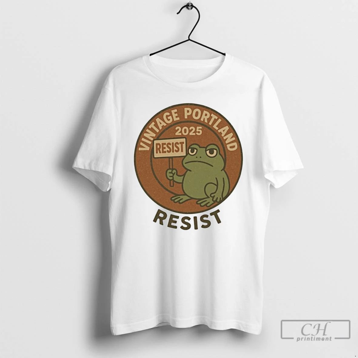 Classic Vintage Portland Frog Resist 2025 T Shirts