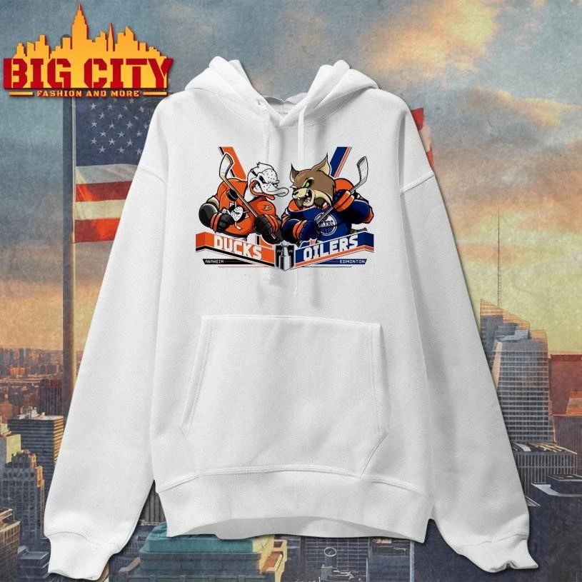 Anaheim Ducks Vs Edmonton Oilers NHL Stanley Cup Playoff 2026 Eastern Conference Quarter Final Mascot Shirt