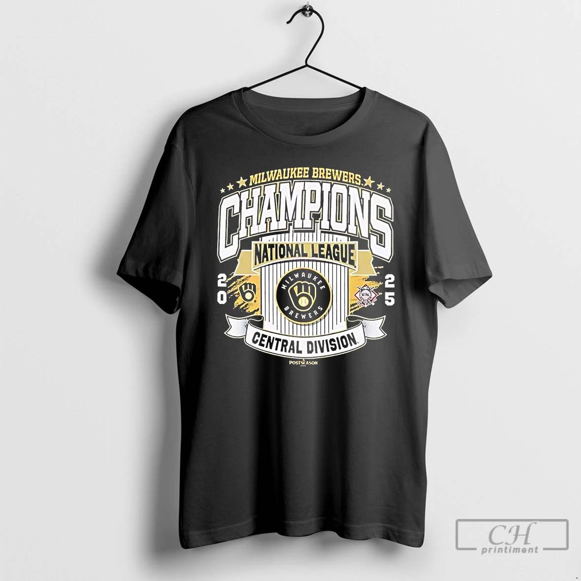 Classic Milwaukee Brewers Champions 2025 National League Central Division T Shirts