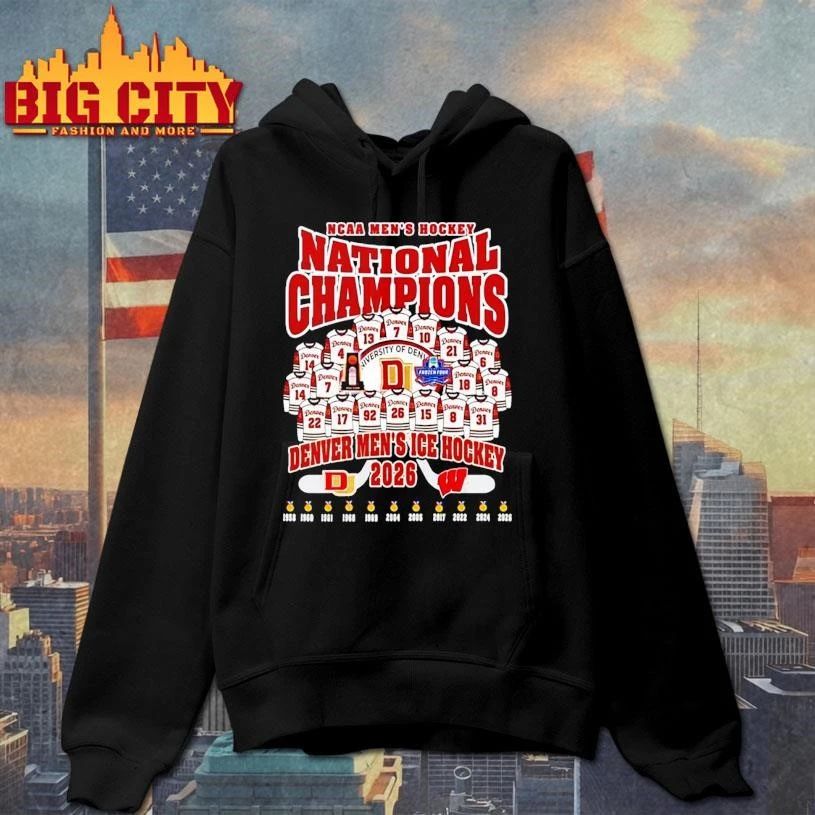 Denver Pioneers 2026 NCAA Men’s Ice Hockey National Champions Vintage Shirt
