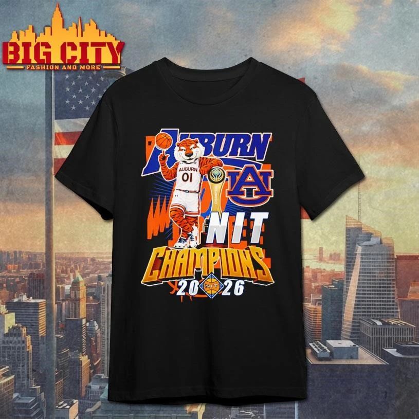 l Auburn Tigers 2026 NIT Champions Mascot Trophy Shirt