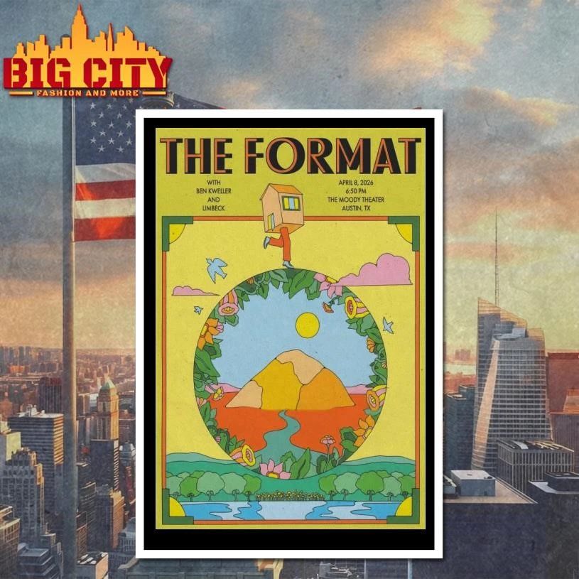 The Format 04-08-2026 The Moody Theater Austin, TX Poster Shirt