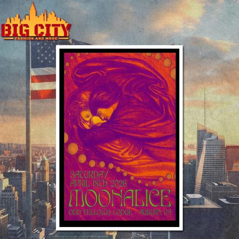 Moonalice April 18 2026 In Auburn CA Poster Shirt