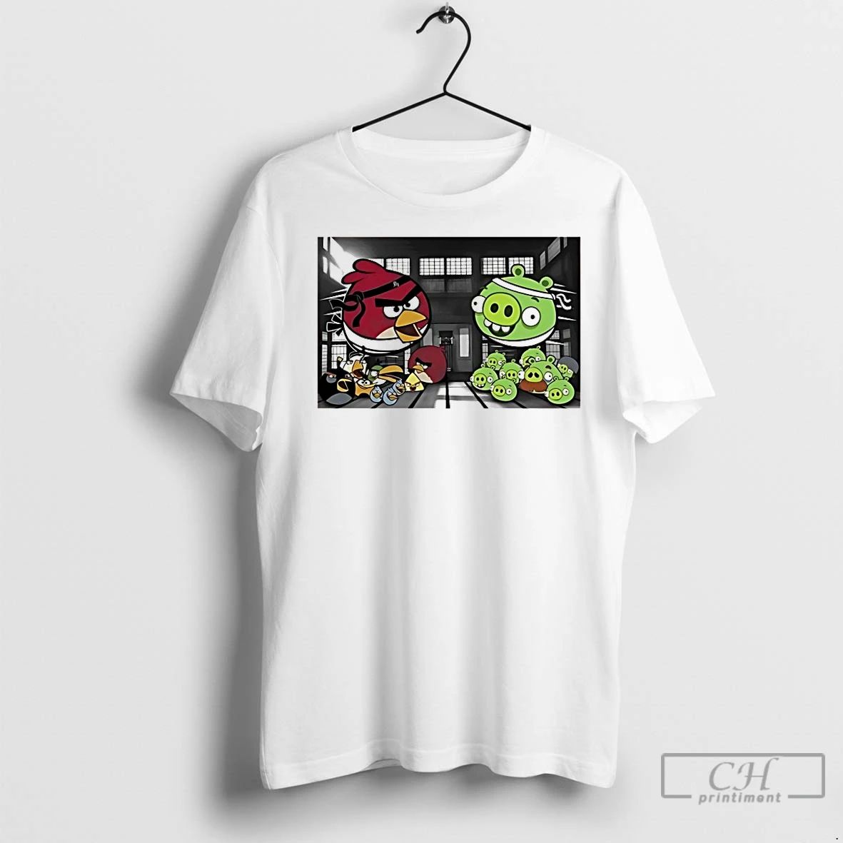 Classic Angry Birds Vs Bad Piggies Ninja Battle Showdown