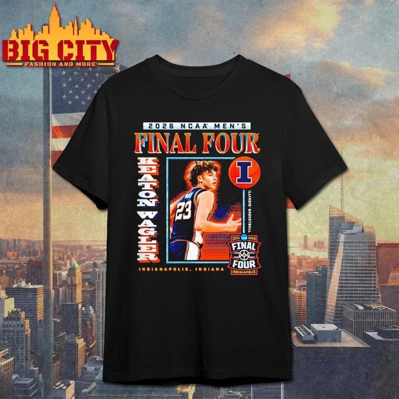 Keaton Wagler Illinois Fighting Illini 2026 NCAA Men’s Basketball Final Four March Madness Indianapolis Player Shirt
