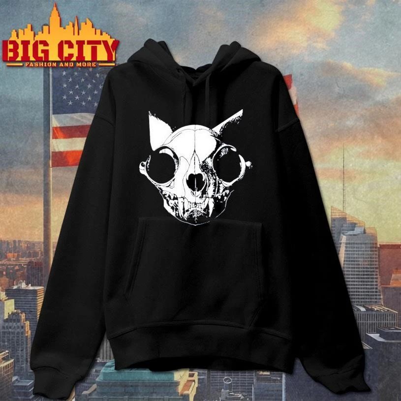 Cat skull logo heavyweight Graphic Shirt