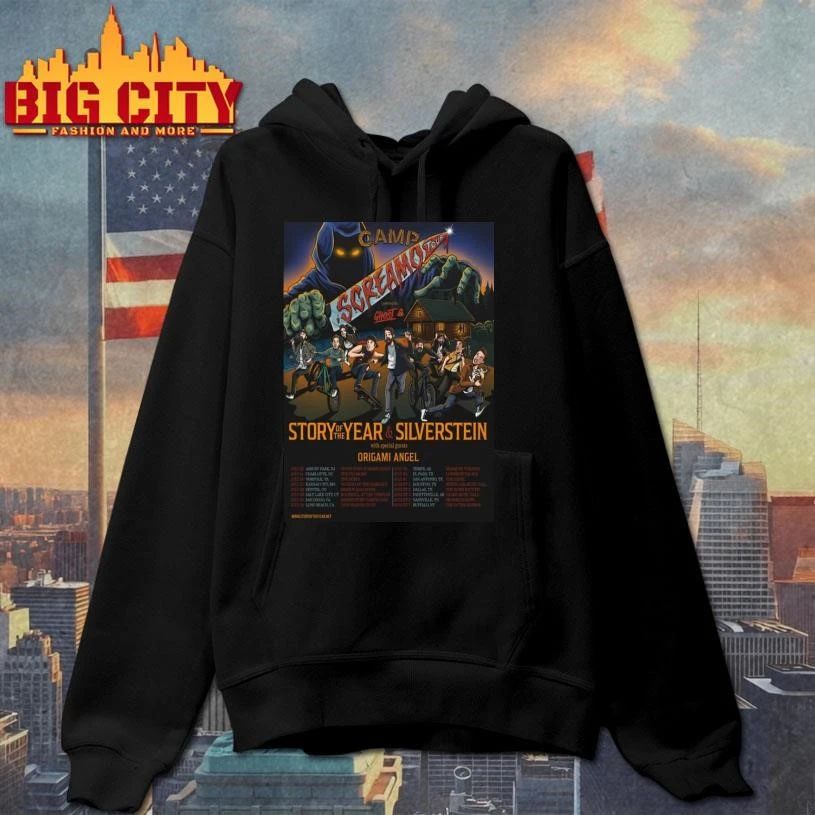 Story Of The Year And Silverstein Camp Screamo Tour 2026 Schedule Summer Tour Dates Poster Shirt