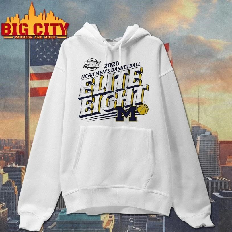 Michigan Wolverines NCAA Division I Men’s Basketball Final Four Indianapolis March Madness 2026 Elite Eight College Shirt