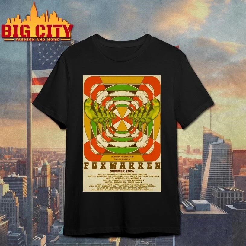 Foxwarren Summer Tour 26 Poster Shirt