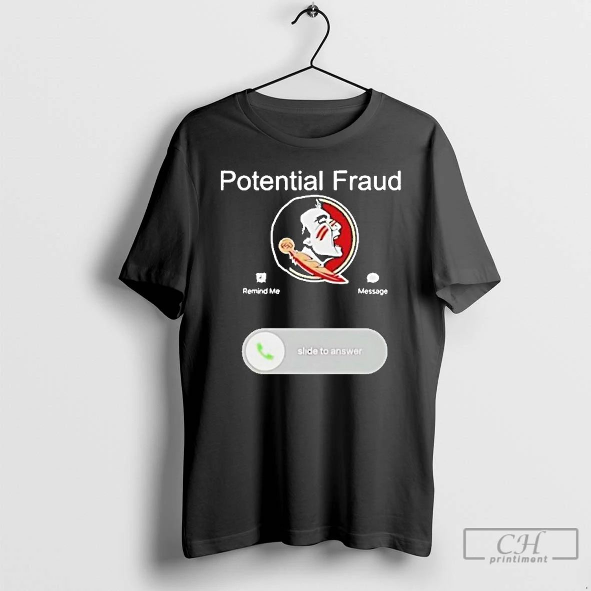Classic Fsu Potential Fraud Phone Screen Displaying T Shirts